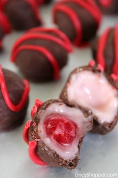 Chocolate Covered Cherries Recipe- So simple to make at home! This recipe includes the secret ingredient needed to make them gooey! Plus they are the perfect candy to gift for the holidays! 